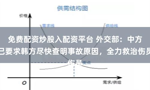 免费配资炒股入配资平台 外交部：中方已要求韩方尽快查明事故原因，全力救治伤员